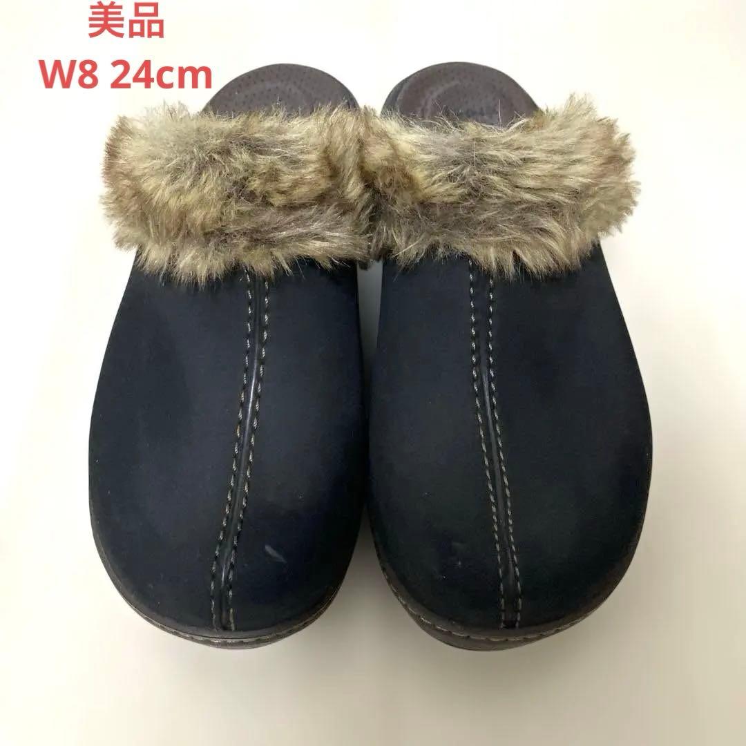 【希少】クロックス　コブラー　ファーサンダル　ウェッジソール　サボサンダル