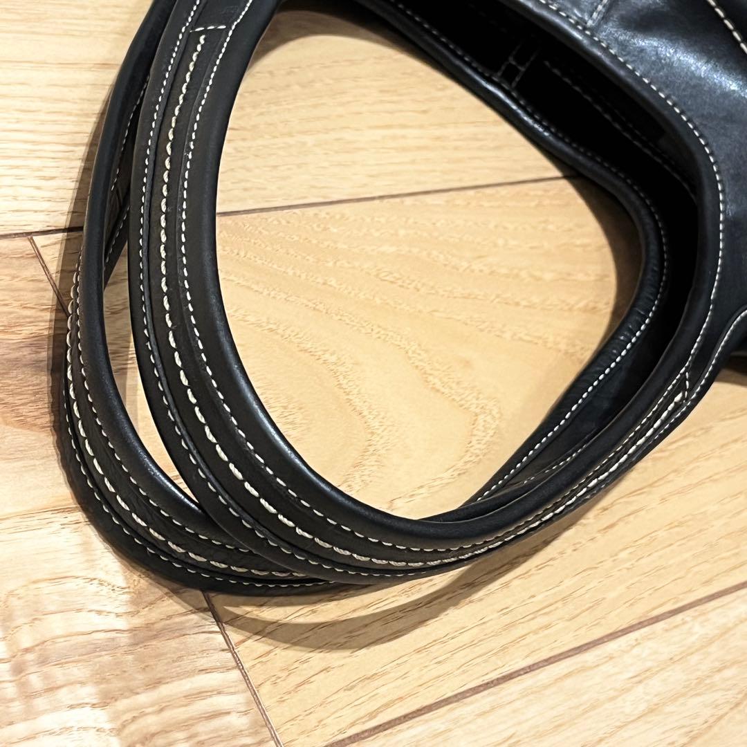 極美品　コーチ　11285 ハンドバッグ　エルゴ　レザー　ブラック　黒