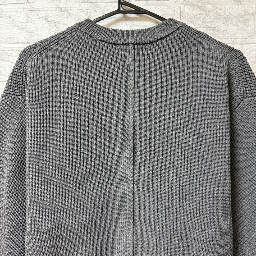 【美品】ADAM ET ROPÉ BIGボタンニットカーディガンF グレー