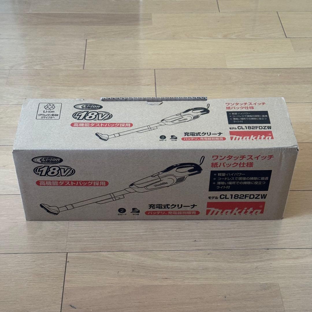 紙パック式！ Makita 18V 掃除機CL182FDZW 本体