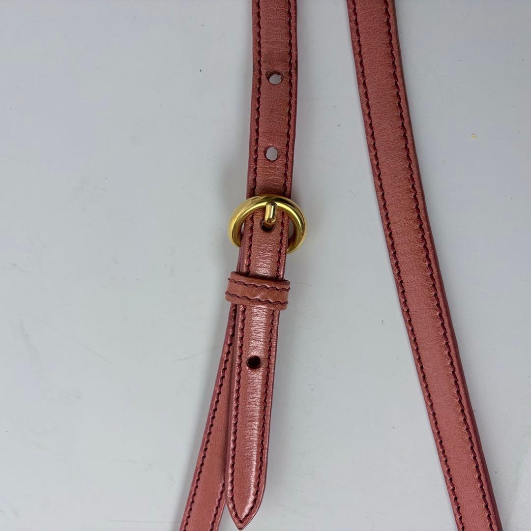 miumiu ミュウミュウ　レザー　2way　ハンドバック ショルダー　ピンク