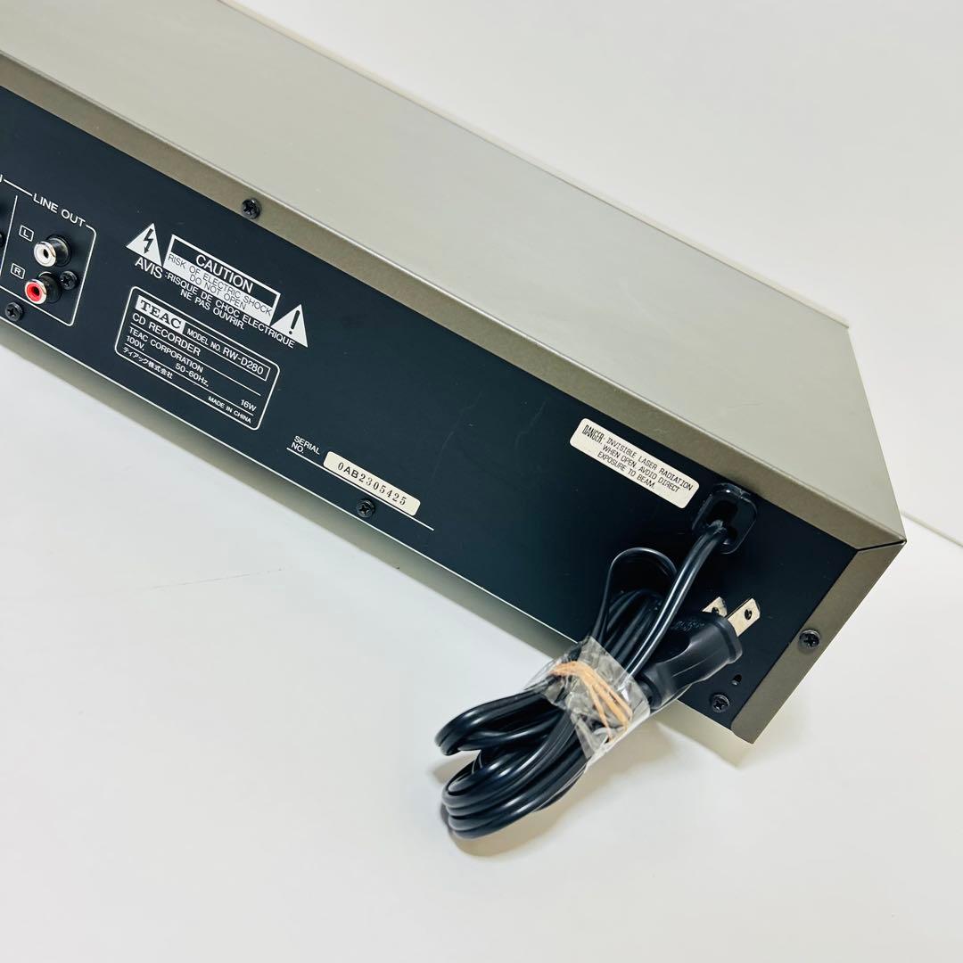 【美品】TEAC RW-D280 CDレコーダー デッキ1再生ok