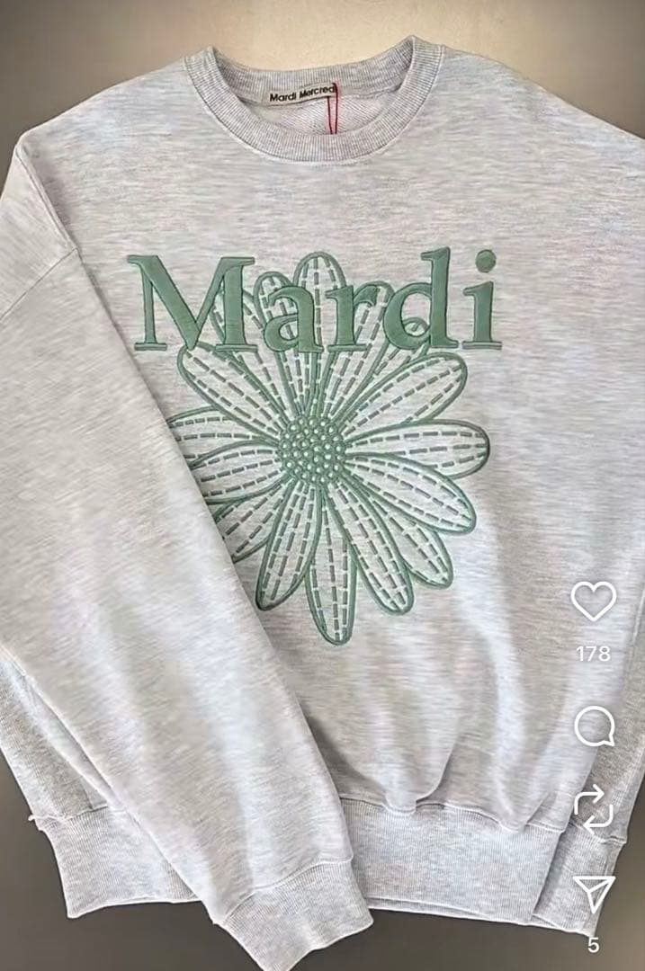 【新品未使用】代官山限定 Mardi Mercredi スウェット