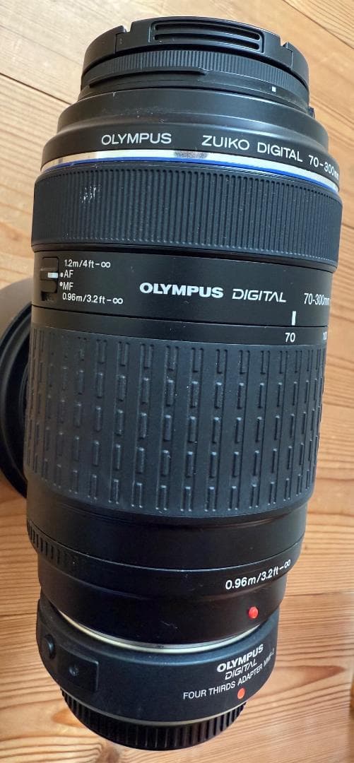 オリンパスZUIKO DIGITAL ED 70-300mm＋アダプター＋フード