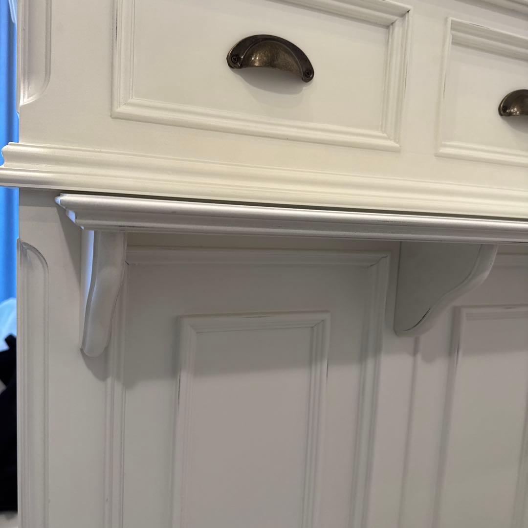 カウンター　白　アンティーク