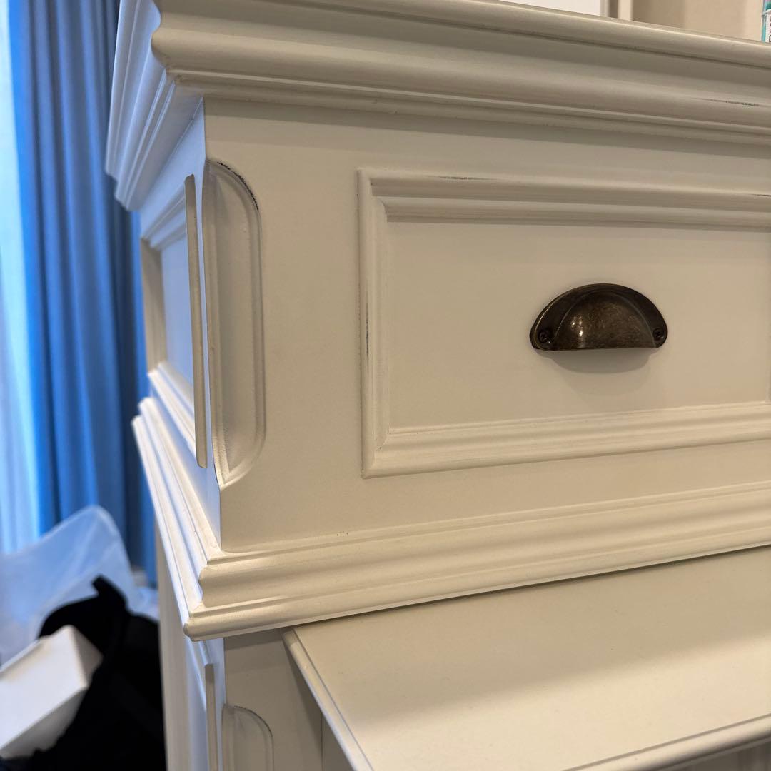 カウンター　白　アンティーク