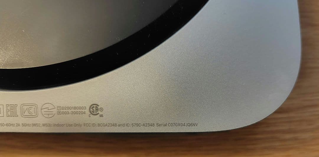 Apple Mac mini M1(2020) 8GBメモリ 256GB SSD