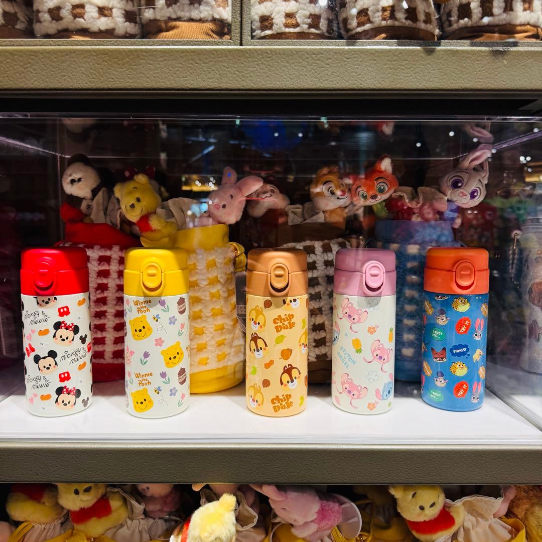 上海ディズニー　プーさんandピクレッド　ステンレスボトル　カバー水筒セット