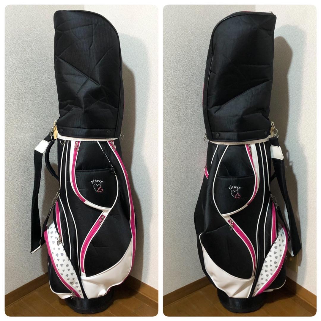 キャディバッグ付き ラルージュ Larouge レディース ゴルフ 9本