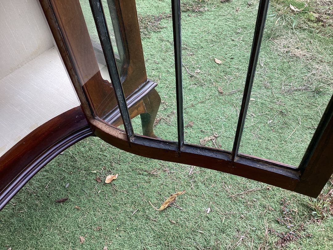 [たーぼう] イギリスアンティーク　キャビネット　ショーケース