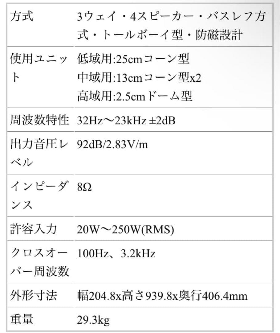 スピーカー・ウーファー ACOUSTIC RESEACH AR9