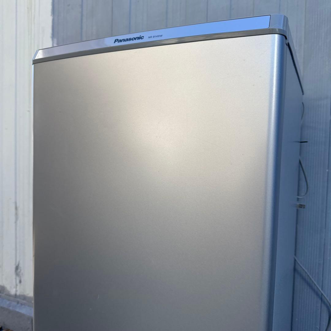 Panasonic 138L パーソナル冷蔵庫 2ドア 霜取り不要 シルバー