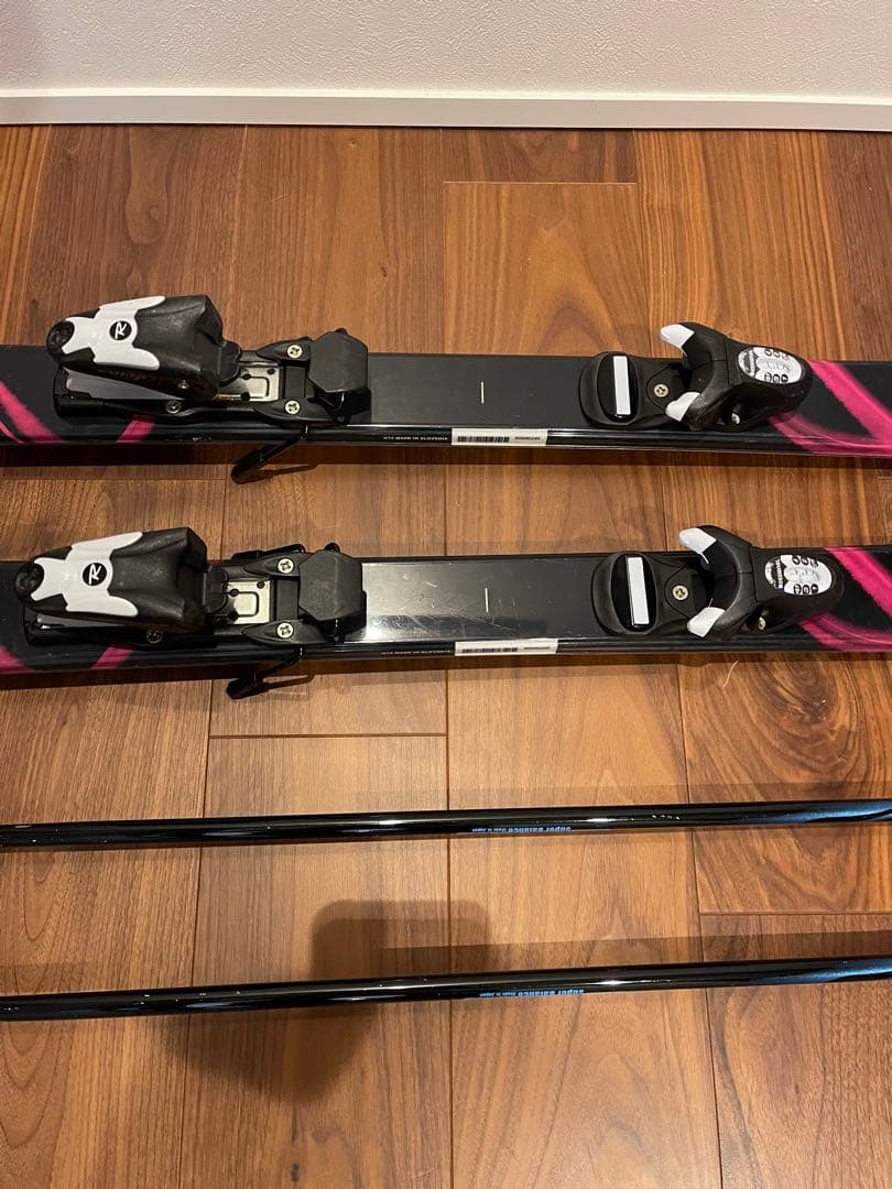 NISHIZAWA 子供用スキー板140㎝　ビンディング　ストック　ロシニョール