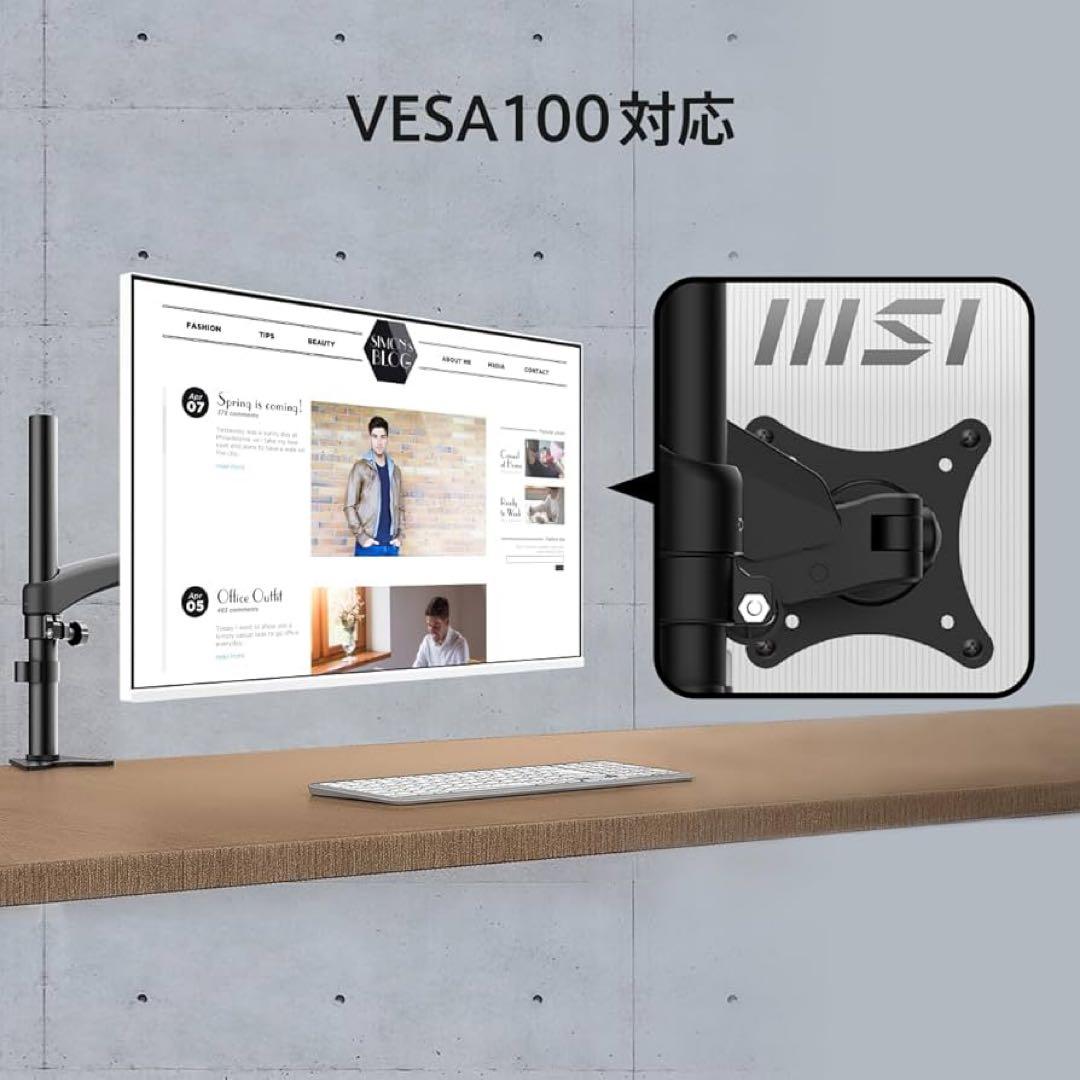 MSI PRO MP251W E2 monitor PCモニター白