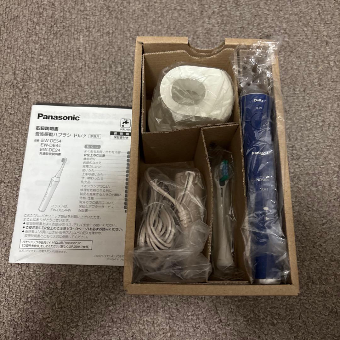 Panasonic音波振動ハブラシ ドルツ 青 EW-DE44-A