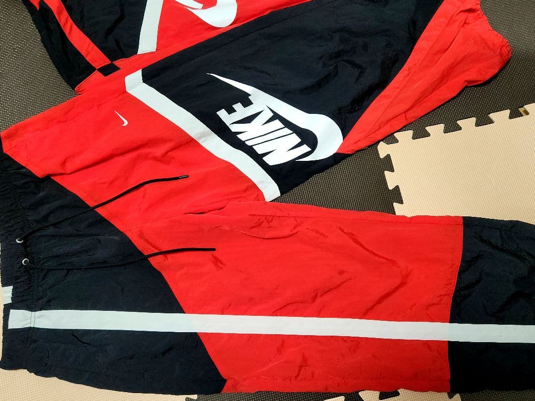 NIKE 山田涼介 RED セット アップ 上下 ビッグ スウッシュ ウーブン
