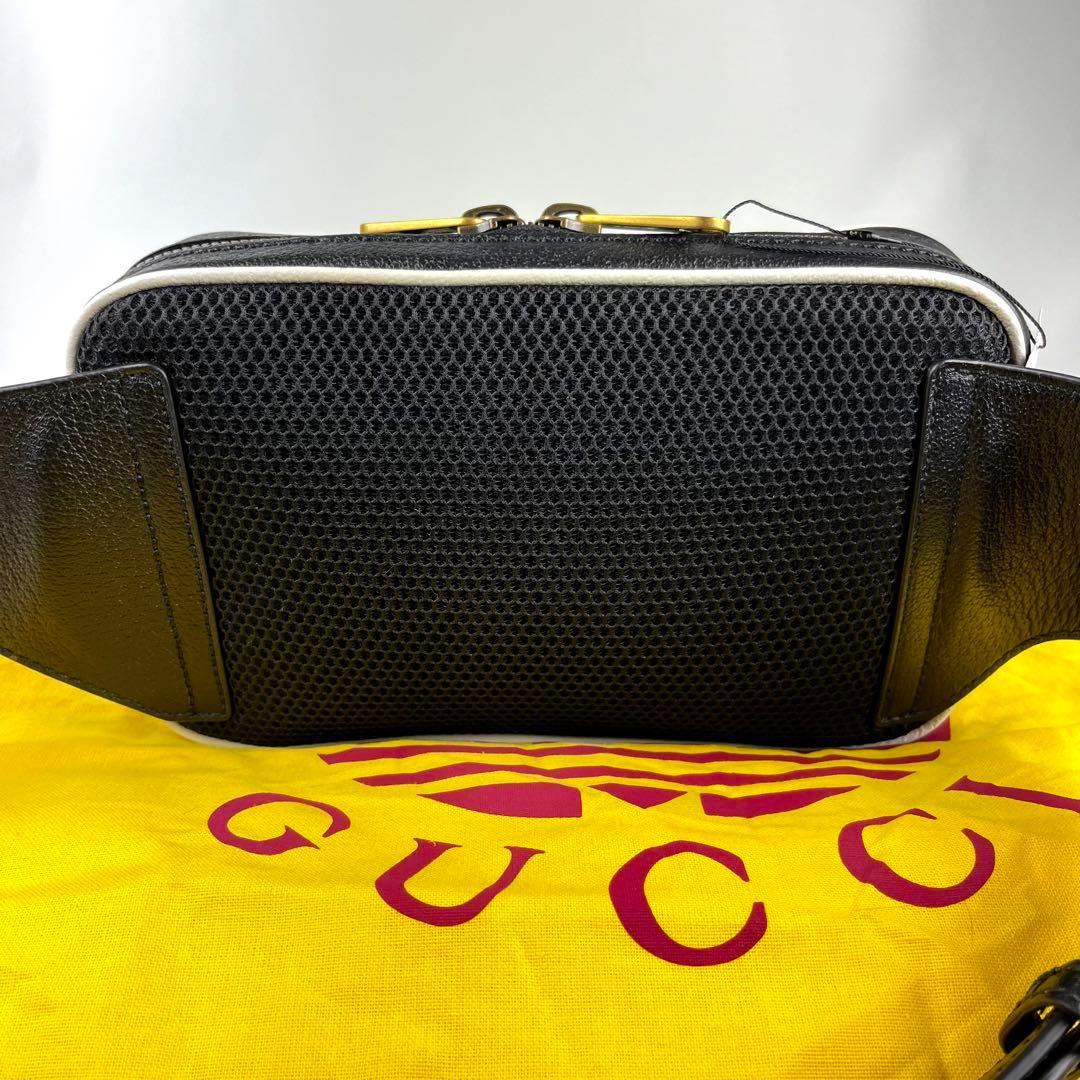 ☆希少☆紙タグ付き☆グッチxアディダスコラボ トレフォイルロゴ　ボディバッグ