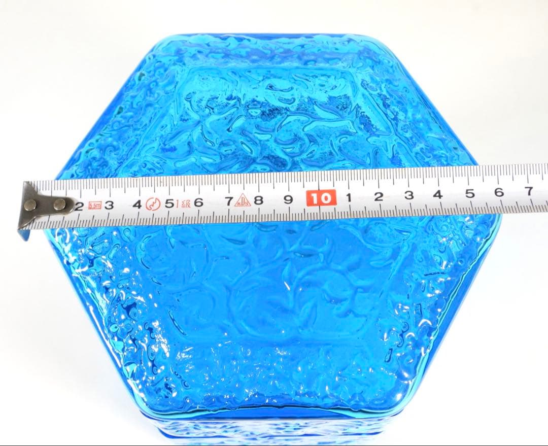 『江戸吹硝子　六角縁高』『清昌堂やました謹製』三段重箱 茶道具