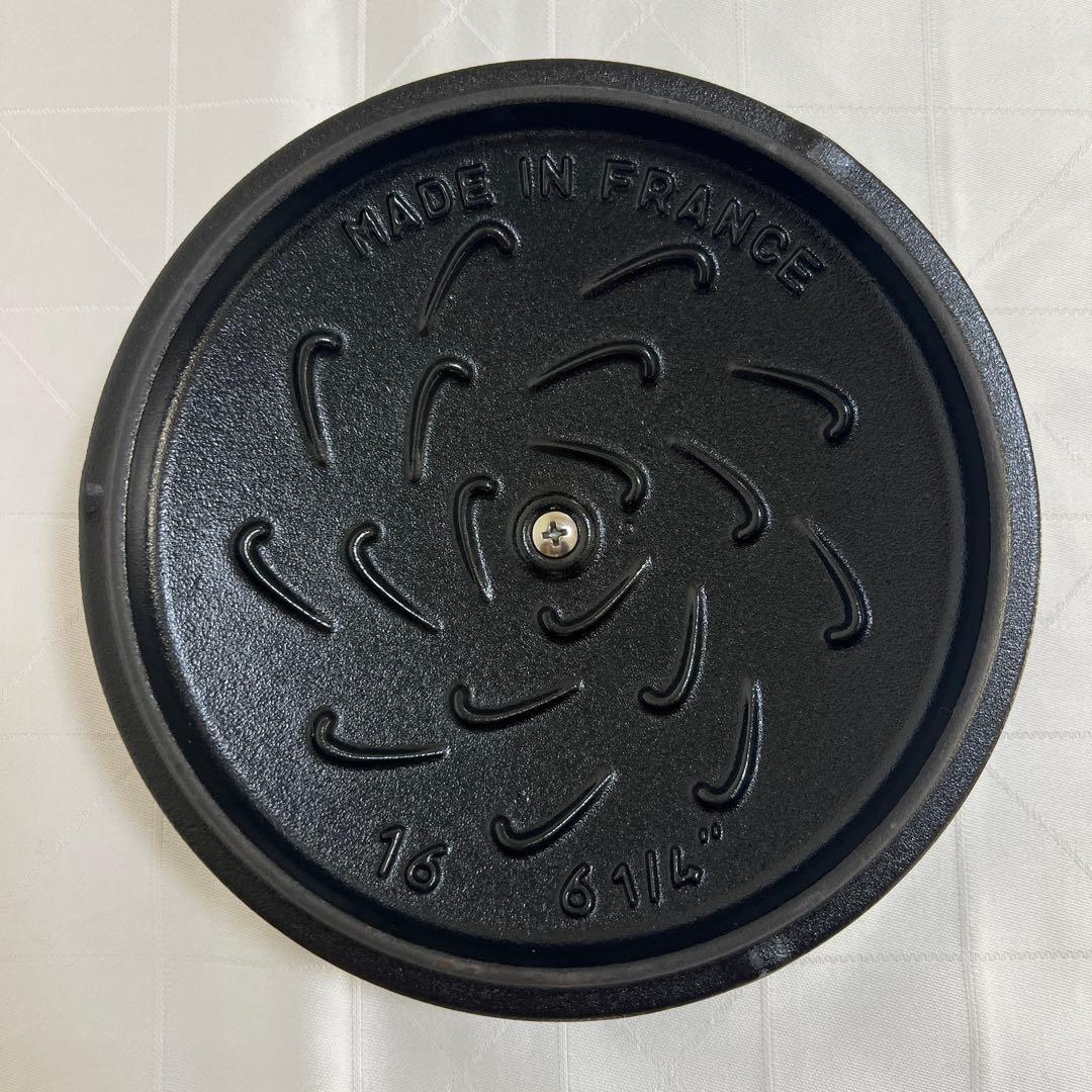 staubストウブ ラ・ココットde GOHAN M グレー 16cm【美品】