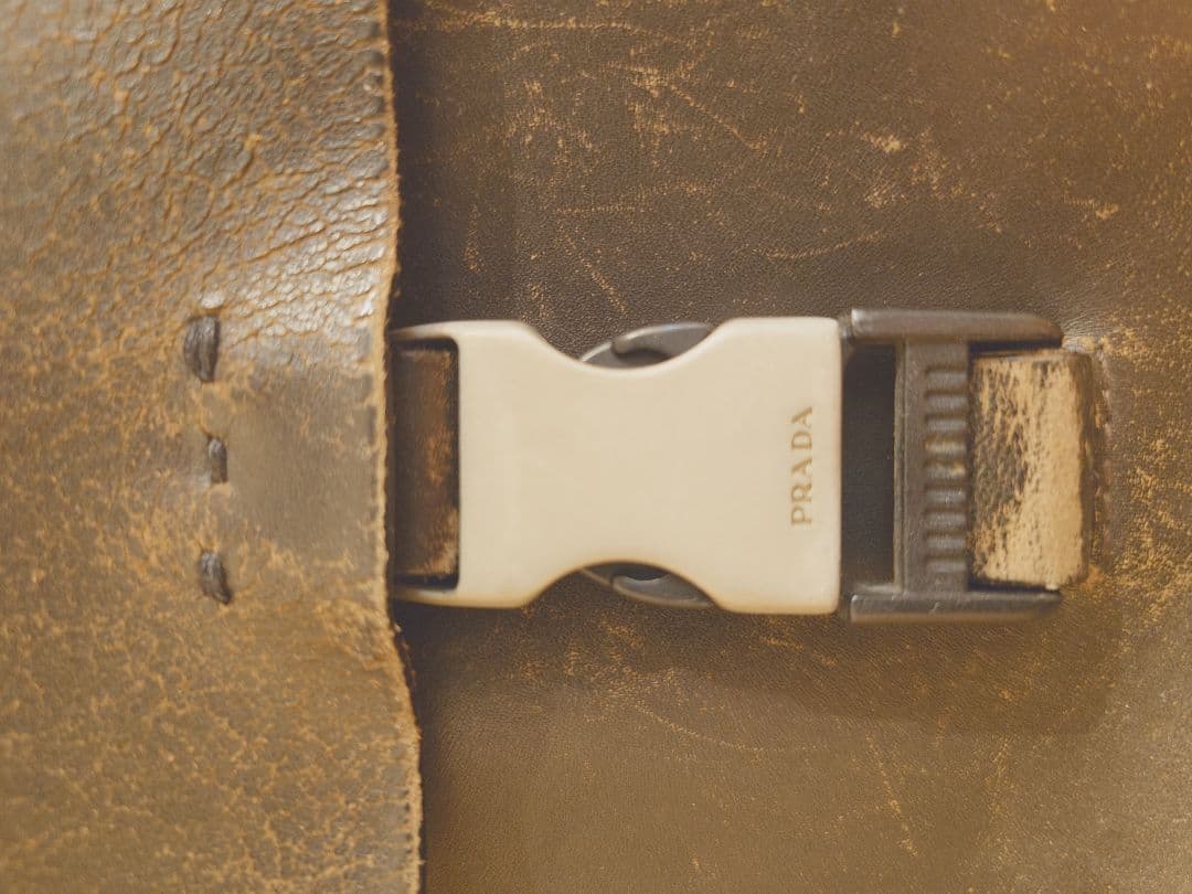 プラダ PRADA ダークブラウン ショルダーバッグ