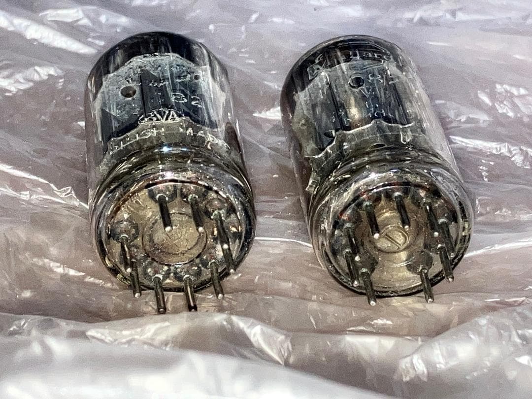 真空管 ムラード 2本セット ECC82 12AU7 ロングリブプレート新品？