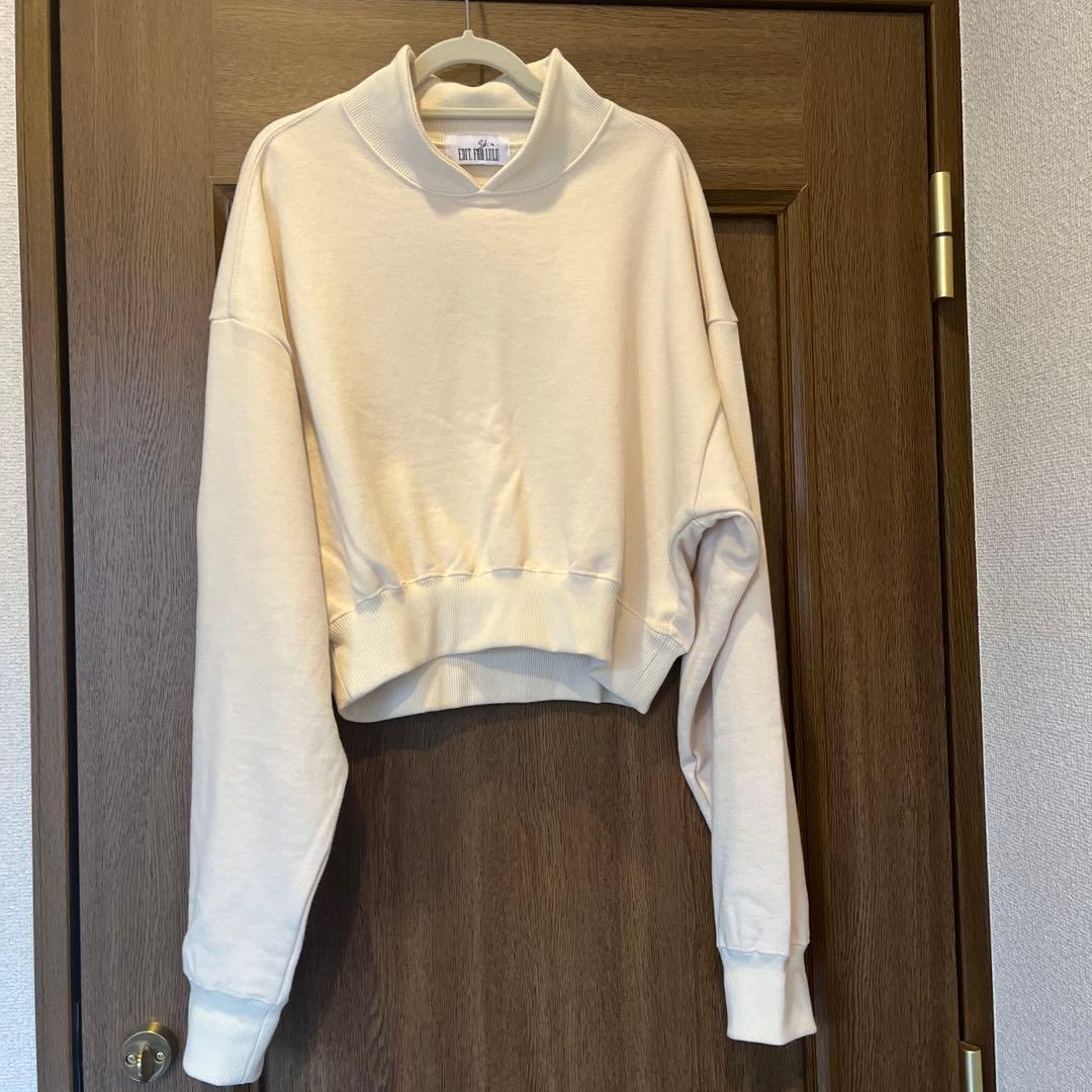 SKIN x EDIT. FOR LULU コラボ クロッ プドスウェット