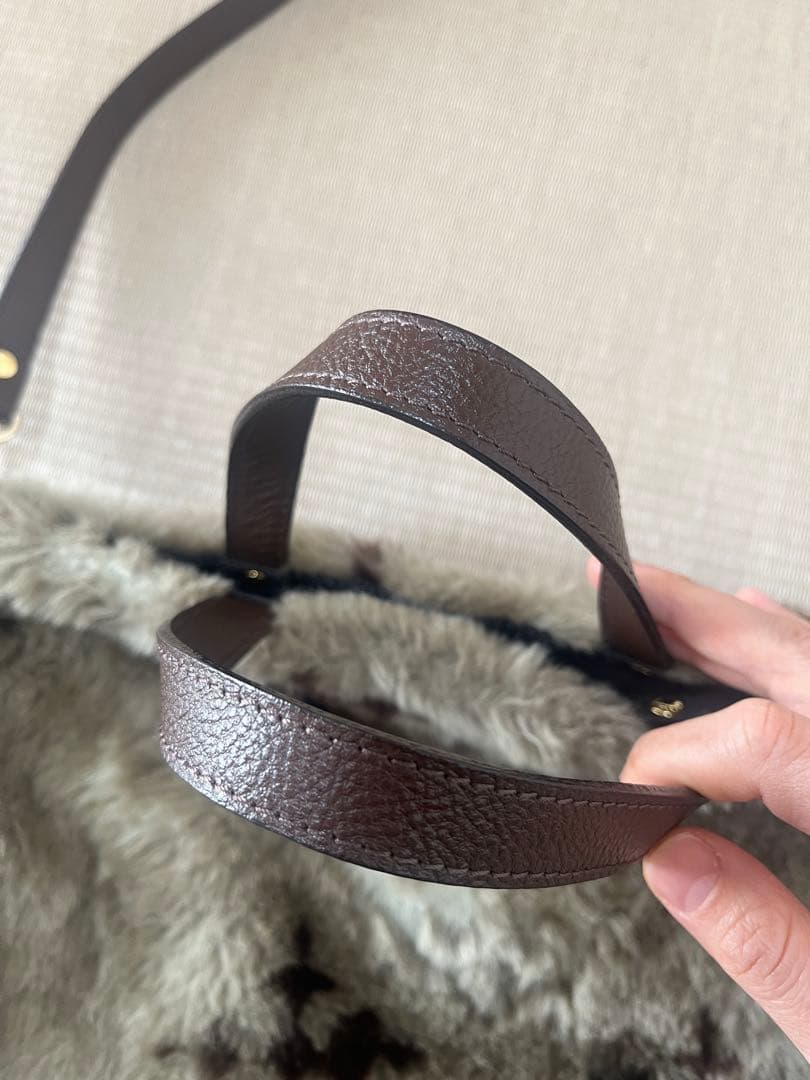 russet ラシット モノグラム　ファー　ショルダー　バッグ