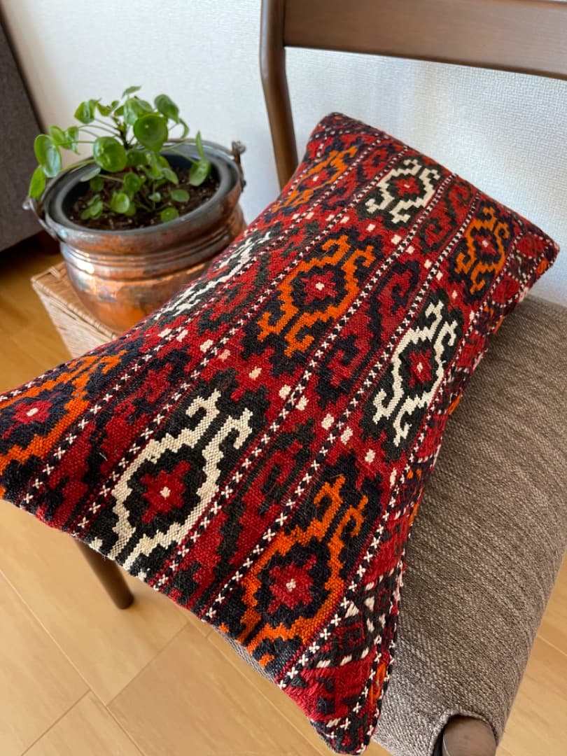 オールドキリムクッションカバー 　ヤムット