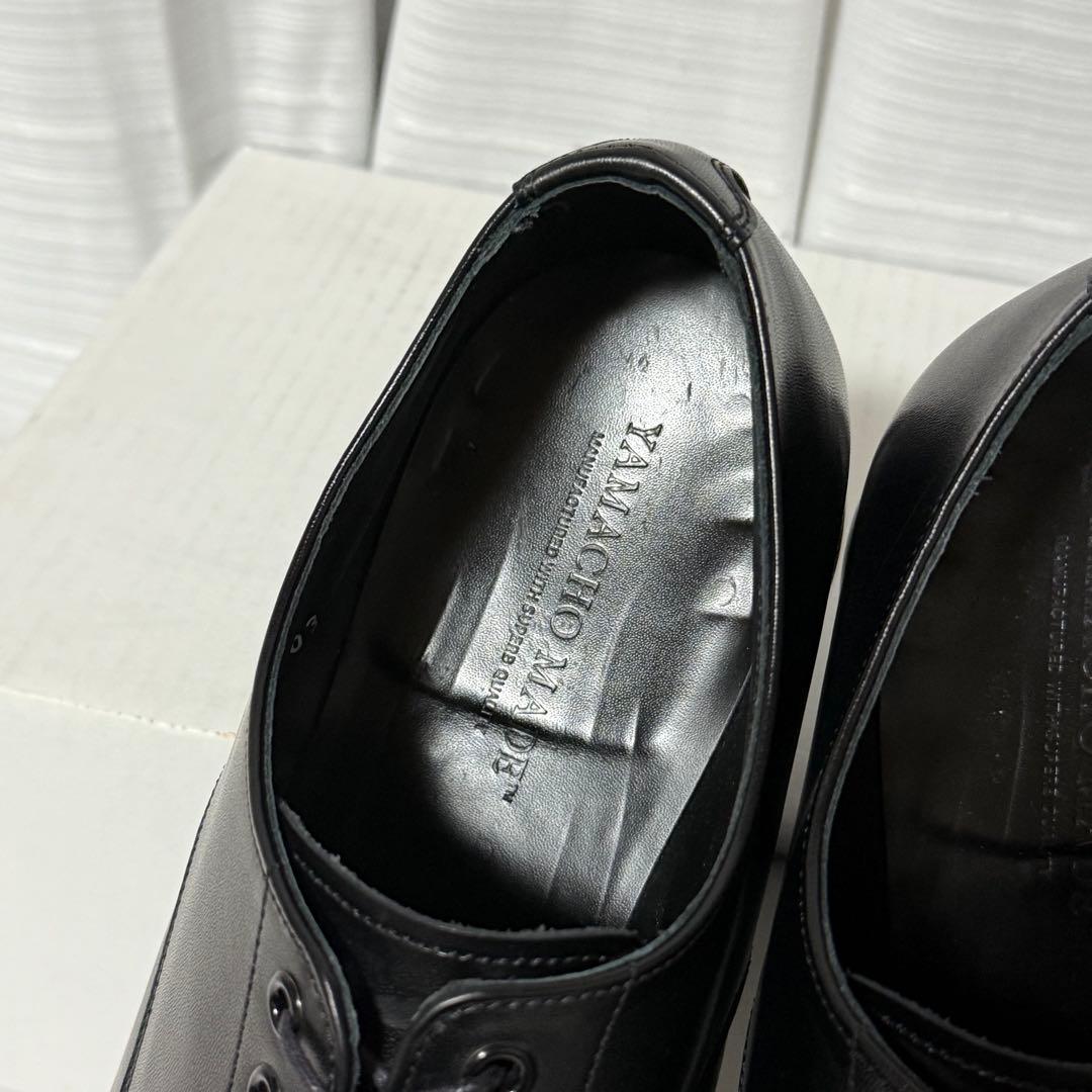 ⭐️極美品⭐️　三陽山長　ビジネスシューズ　モカシン　レースアップ　ブラック