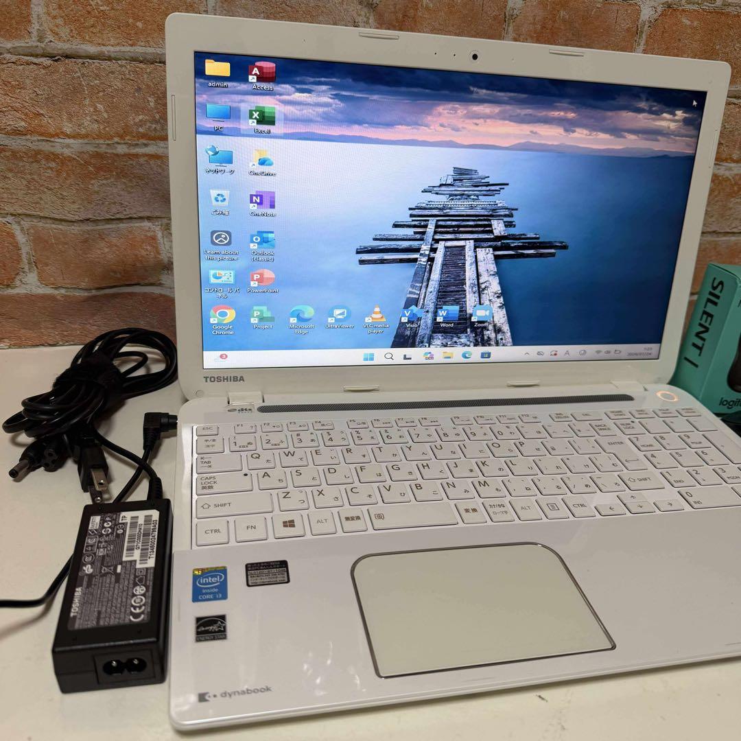 東芝ノート PC 高速起動SSD WebカメラWindows11 オフィス付き