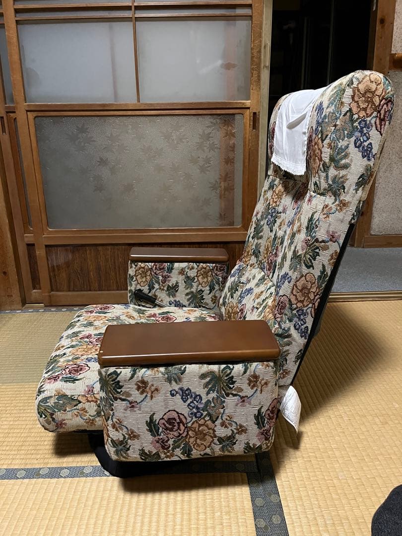 花柄リクライニング座椅子