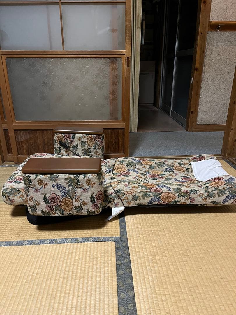 花柄リクライニング座椅子