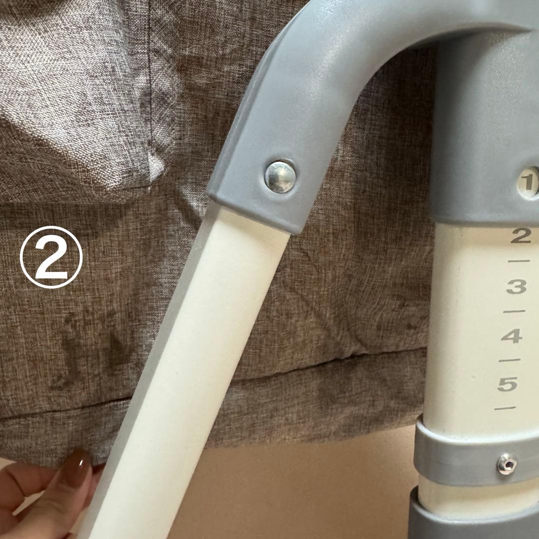 17日までの価格！　ベビーベッド 添い寝 折りたたみ ハイローベッド 調節可能