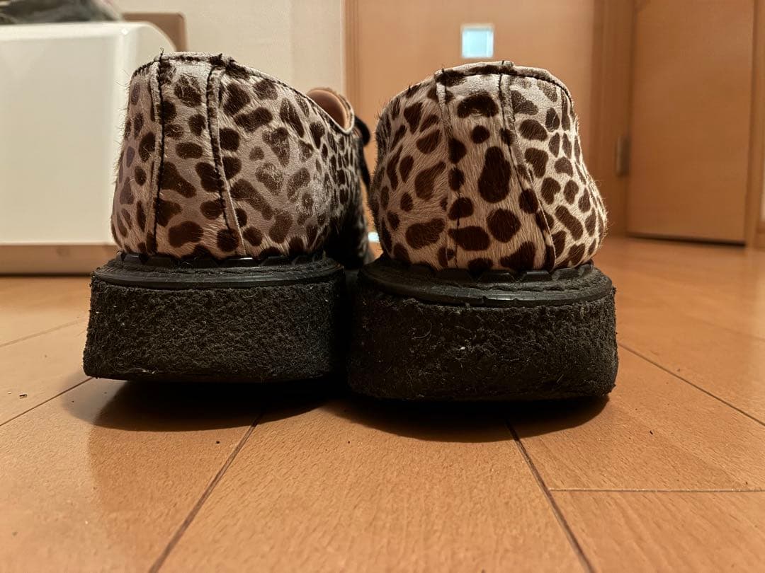 E COX/ジョージコックス/ヒョウ柄/豹柄/ラバーソール/UK7