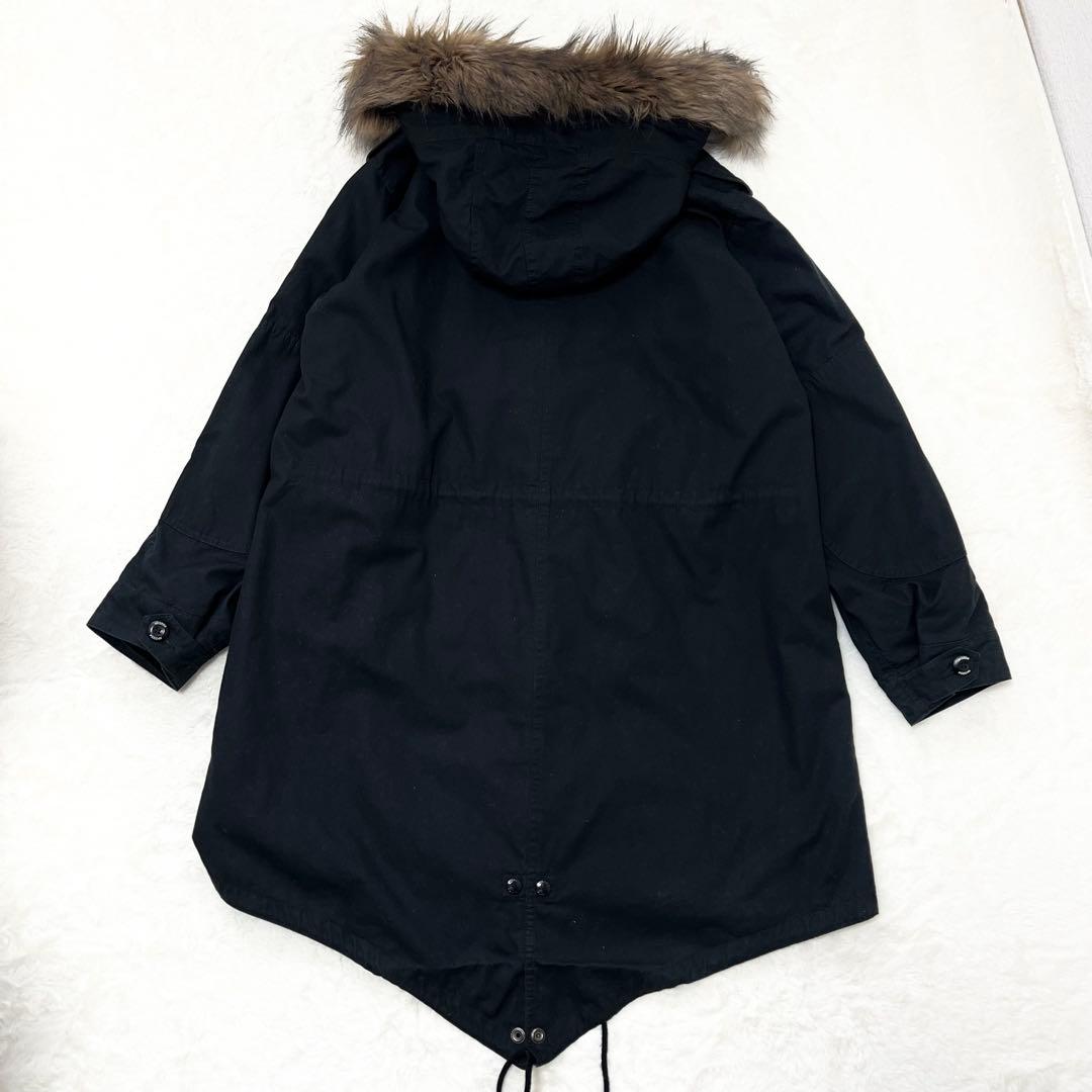 【にや】ネイバーフッド✨️10周年記念　モッズコート　ファー　取り外しフード