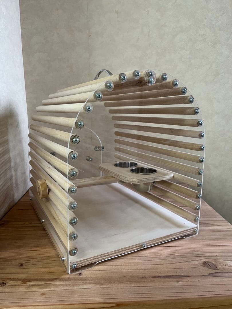 きchanアクリルキャリーケースバードキャリー