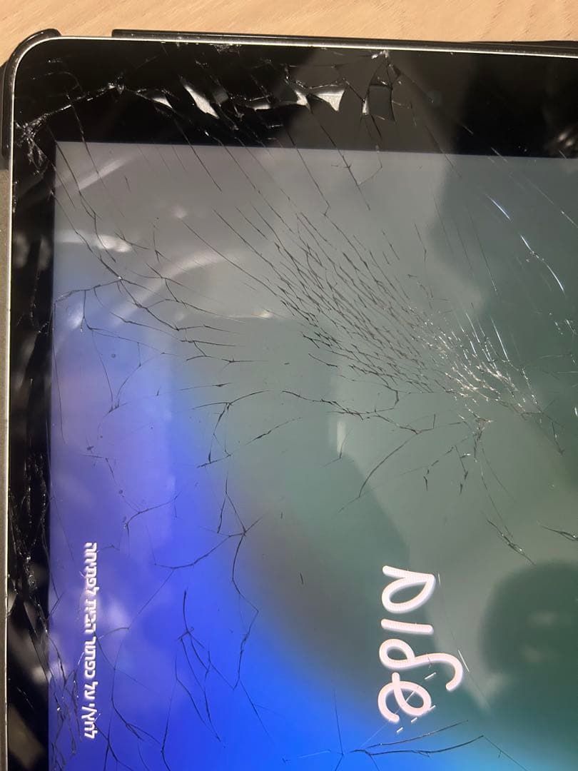 Apple iPad 本体 ひび割れあり