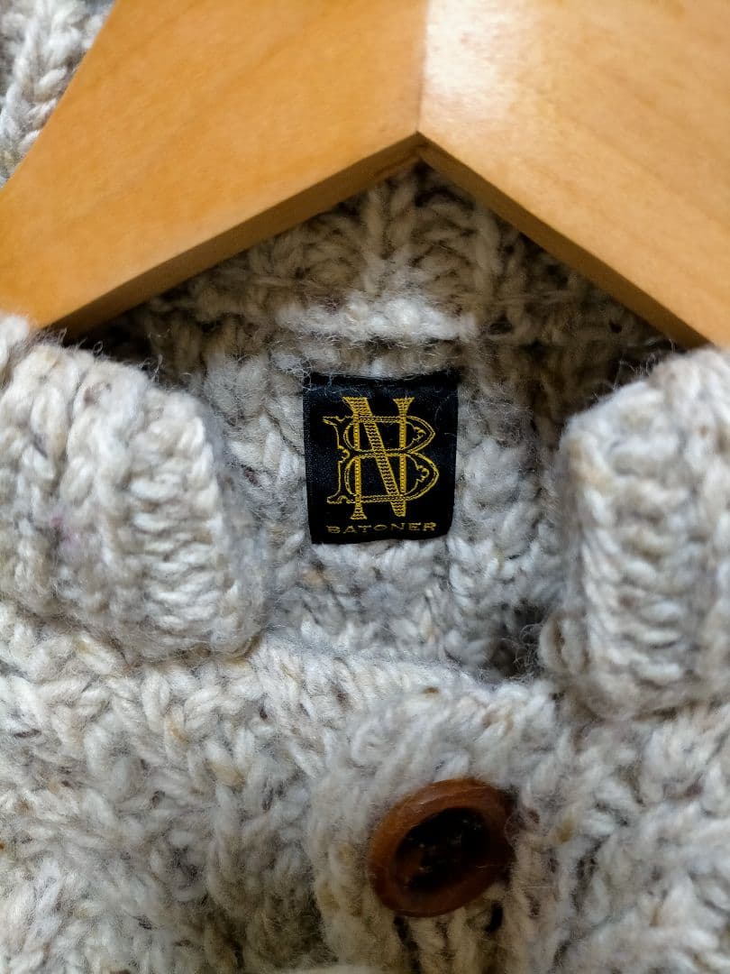 k*e様 ★BATONER カーディガン ウール BN-16FM-031 ベージ