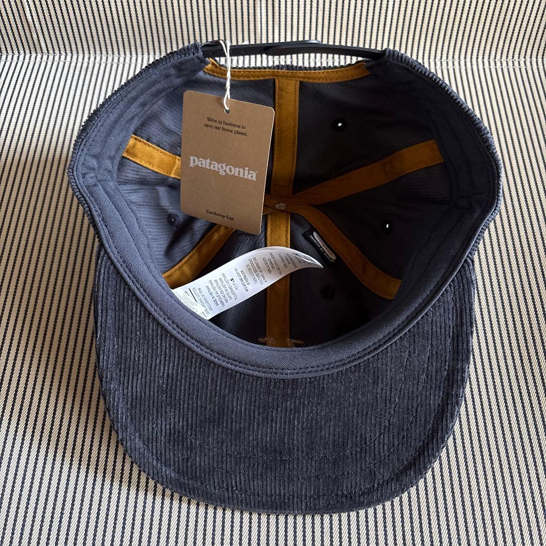 パタゴニア patagonia コーデュロイ キャップ 帽子　新品　ネイビー