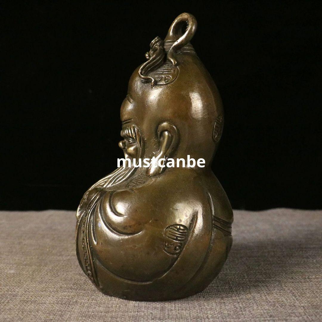 瓢簞 寿星瓢簞 応接間 玄関 寿を祝う贈り物 招き入れ福を招く銅製品 工芸品置物