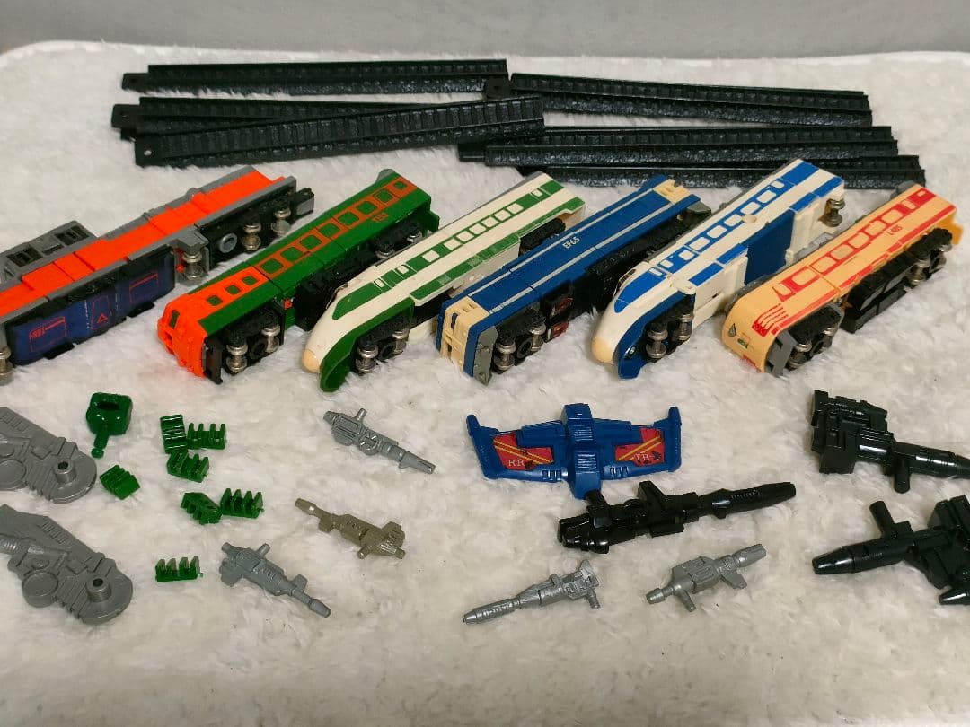 ★【当時物】タカラ ダイアクロン トレインロボ 6体セット