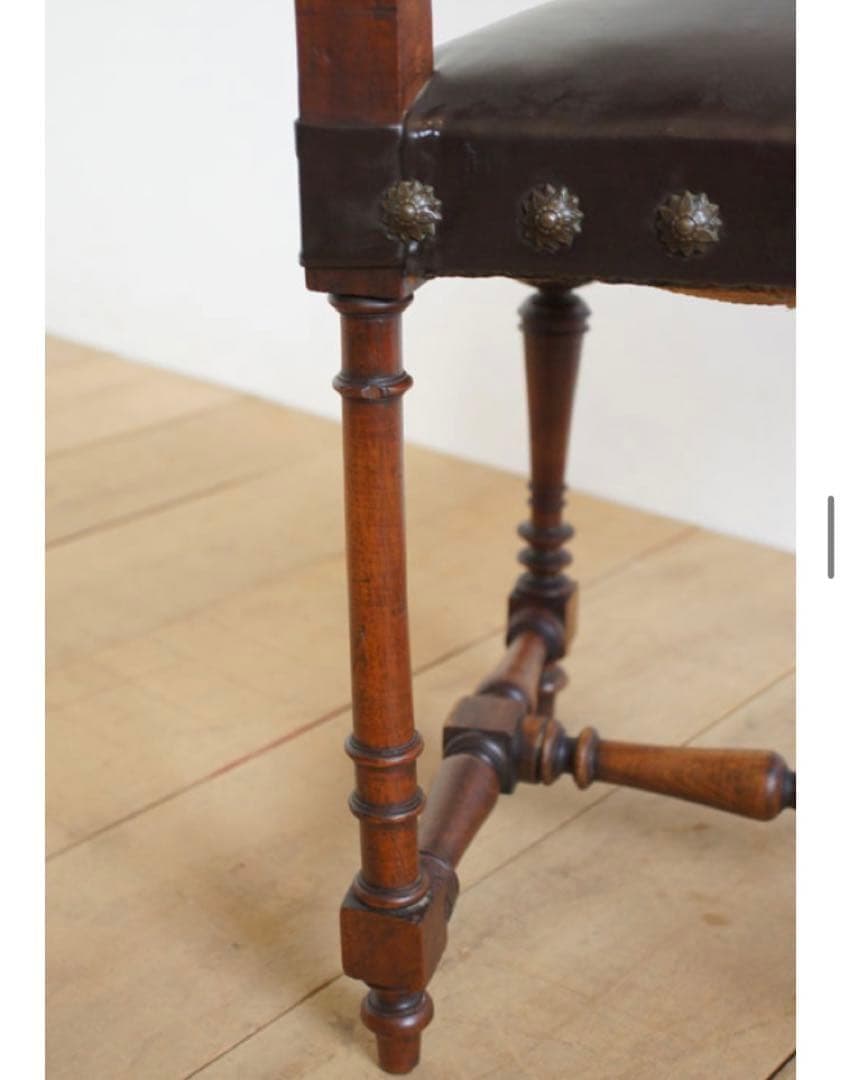 ポルトガルレザーチェア.c1 ディスプレイ用　リペア