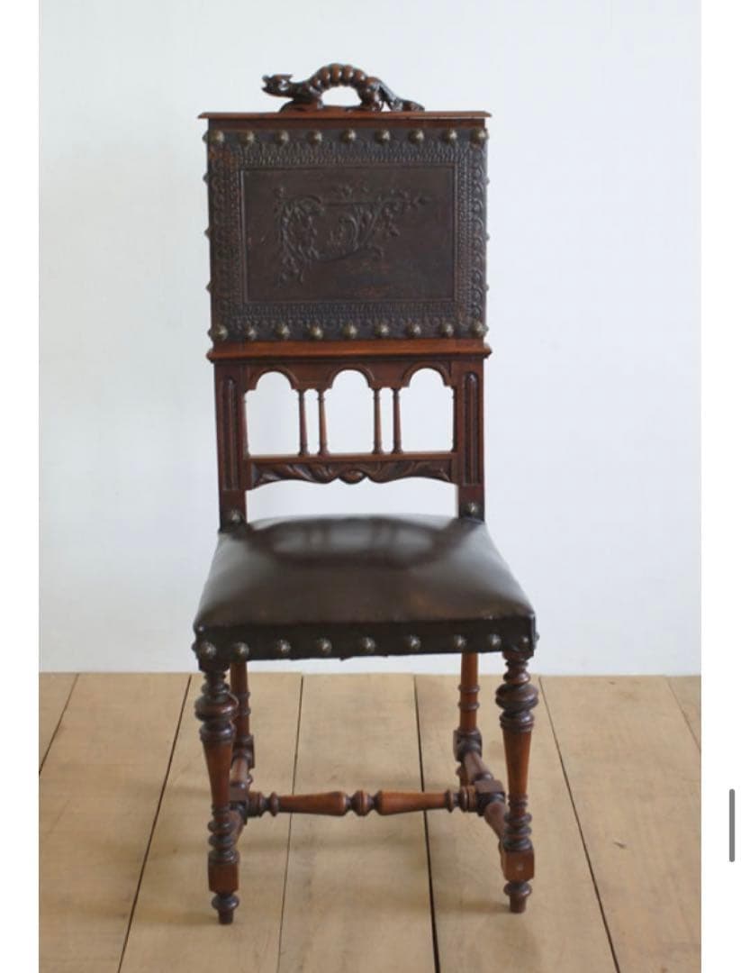 ポルトガルレザーチェア.c1 ディスプレイ用　リペア