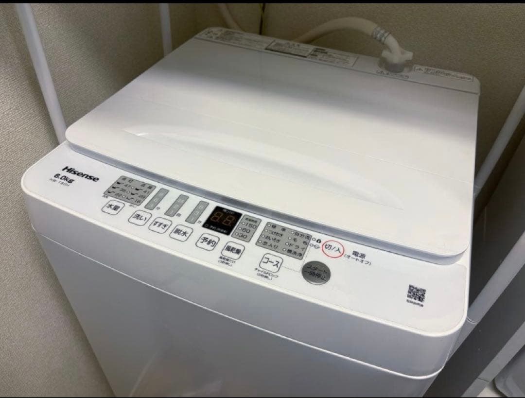 洗濯機　Hisense 6kg 2022年製造