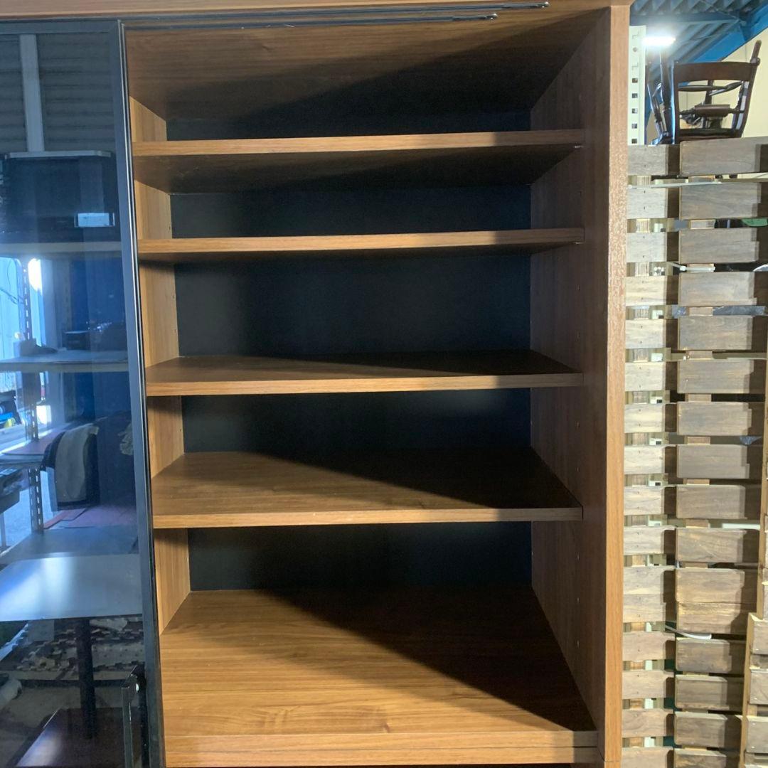 K757 古賀家具 OP フィルミア W122cm ガラス戸 食器棚