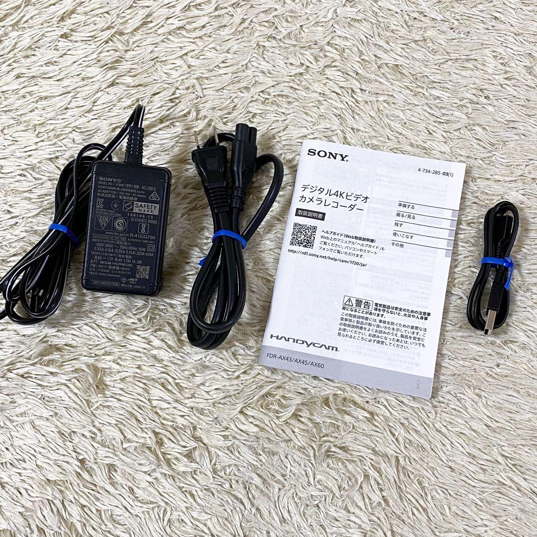 【未使用級】SONY ソニー ハンディカム 4K ビデオカメラ FDR-AX45