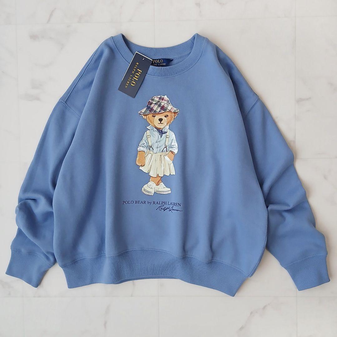 新品タグ付 現行 ポロラルフローレン 裏起毛 ポロベア トレーナー 150 短丈