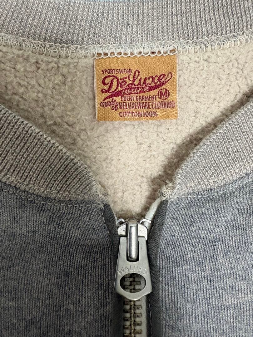 デラックスウエア　ハーフジップスウェット　サイズM