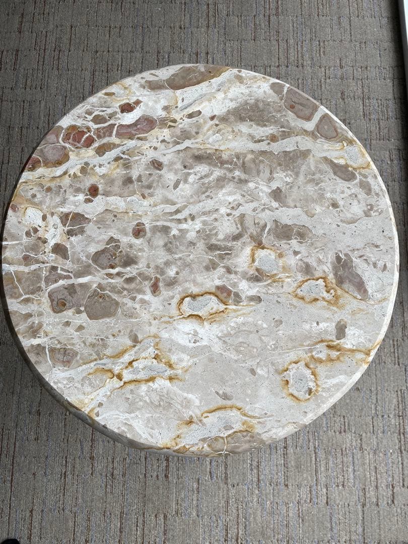 円形大理石サイドテーブル