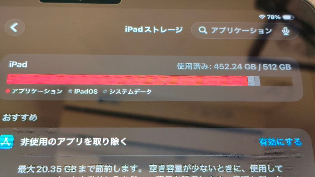 iPadPro12.9第四世代WiFiモデル(512GB)スペースグレー(美品)